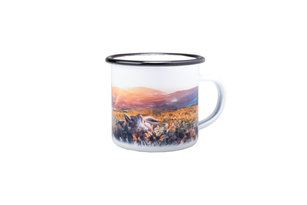 Smaltovaný hrnček Sunrisewolf